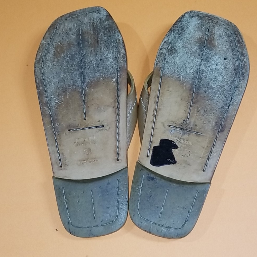 PRADA Leather Thong Sandal - Picture 12 of 12